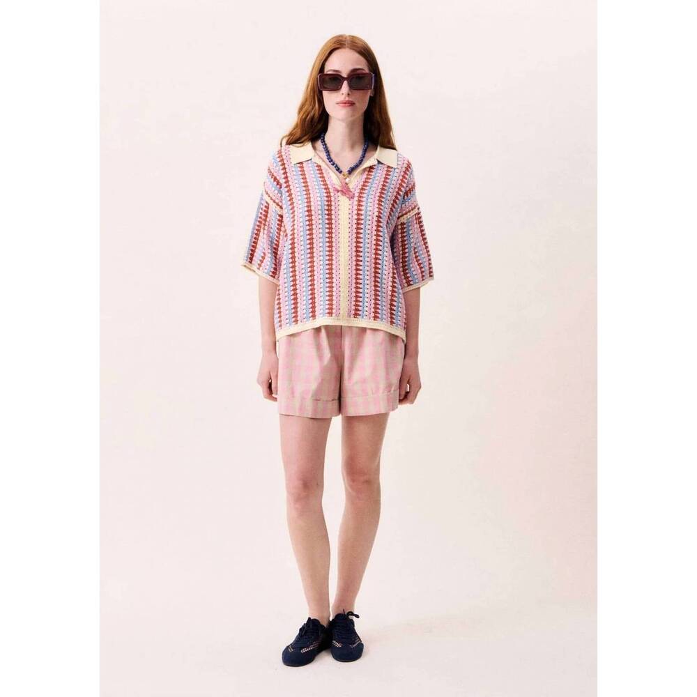 NEW FRNCH missy knit top in multi